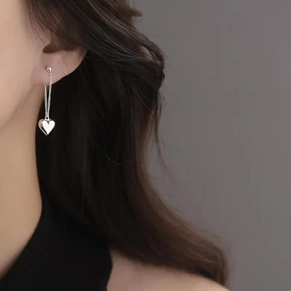 Antique Geometric Heart Hoop Earrings