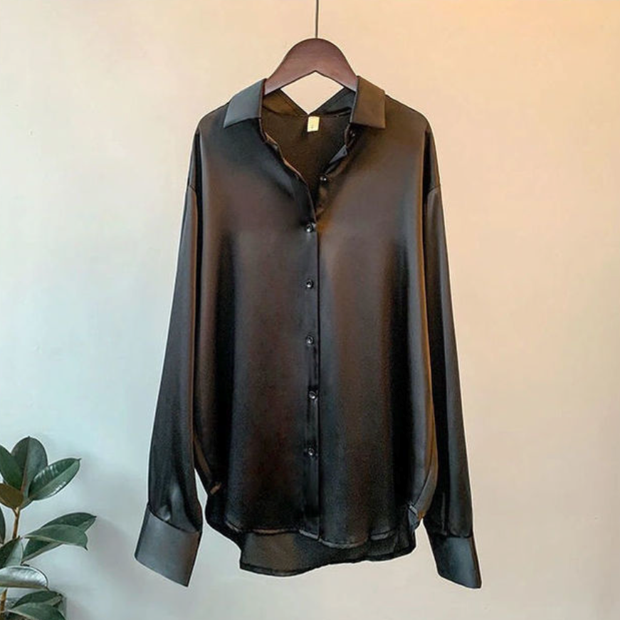 Valgerda - Elegante camicia da donna in raso