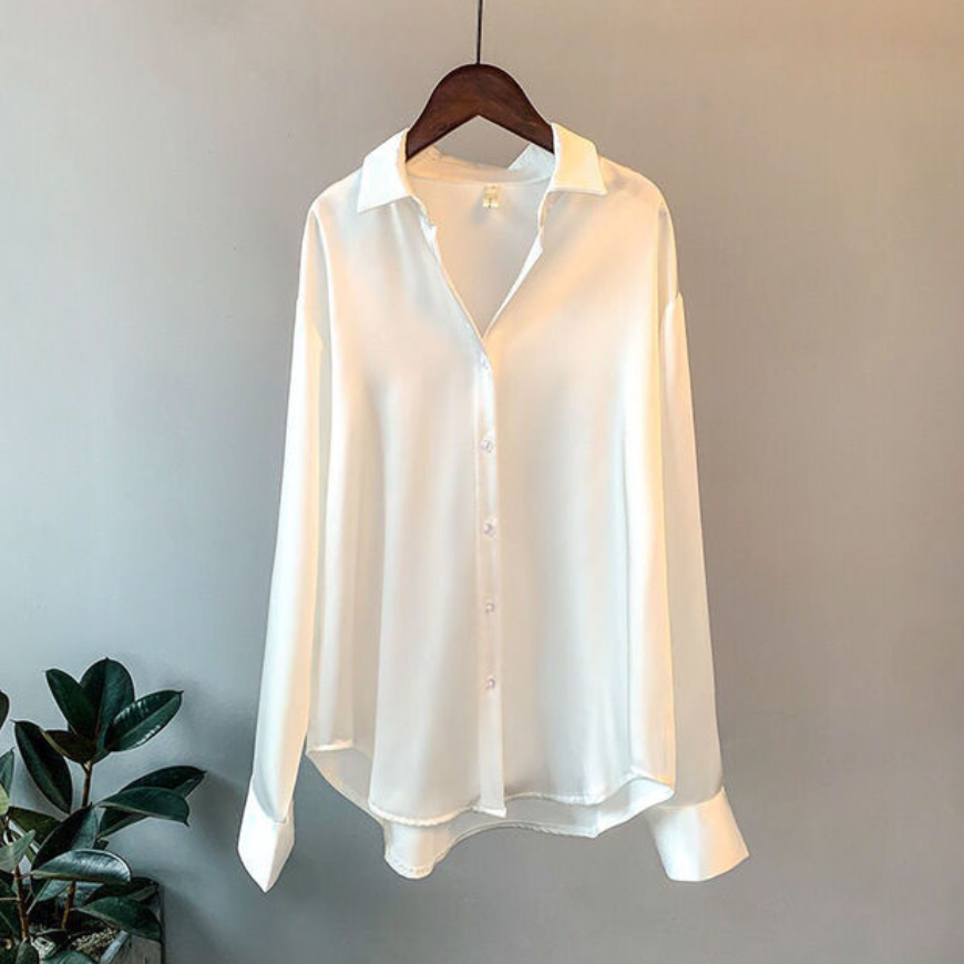 Valgerda - Elegante camicia da donna in raso