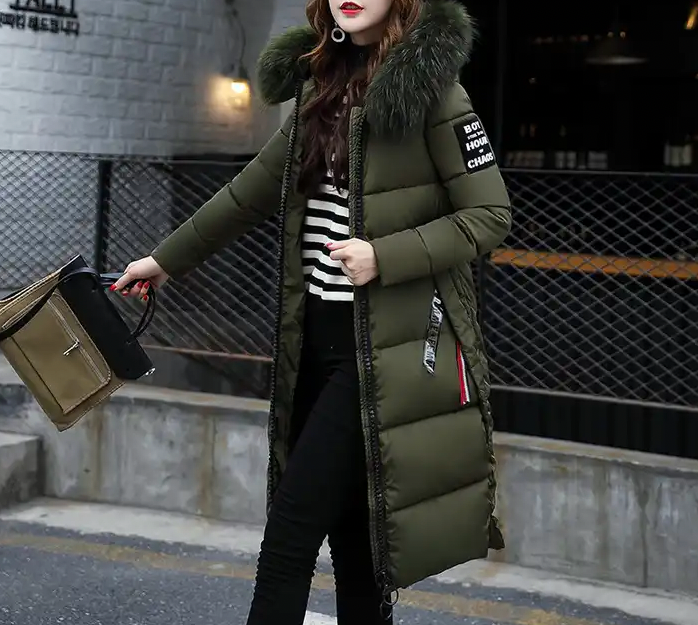 Amaya - Cappotto Lungo con Collo a Pelliccia