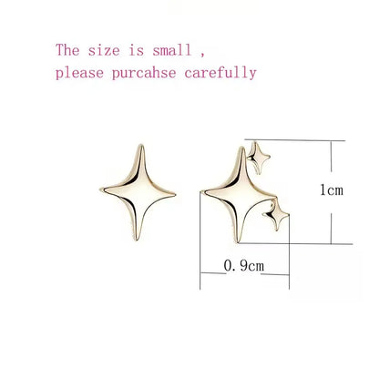 Orecchini a catena con stelle in argento sterling