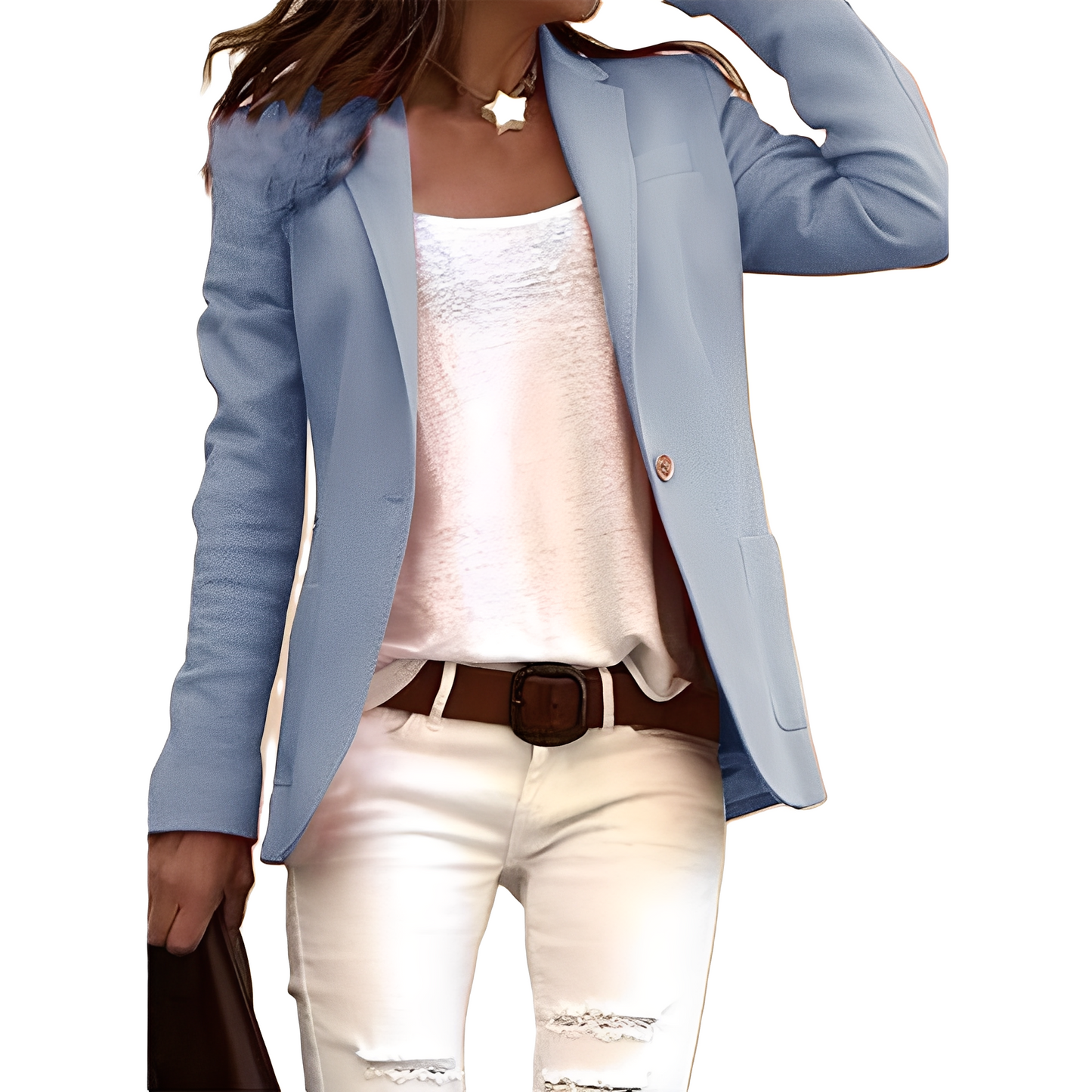 Heather - Blazer casual con revers per donne 