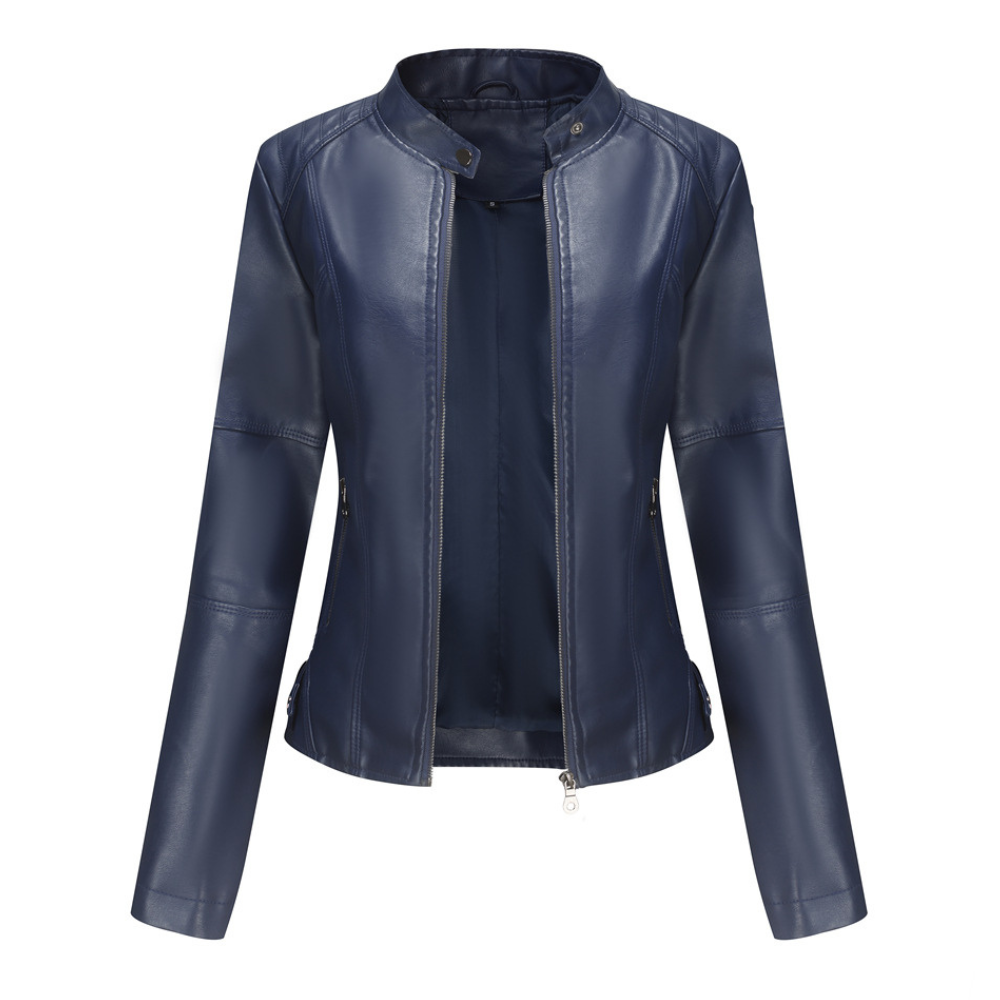 Martha - Elegante giacca in pelle attillata per donne