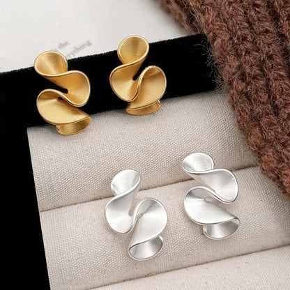 Silver and 18K Gold Flower Earrings