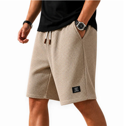 Varel | Bermuda Capri in tessuto waffle