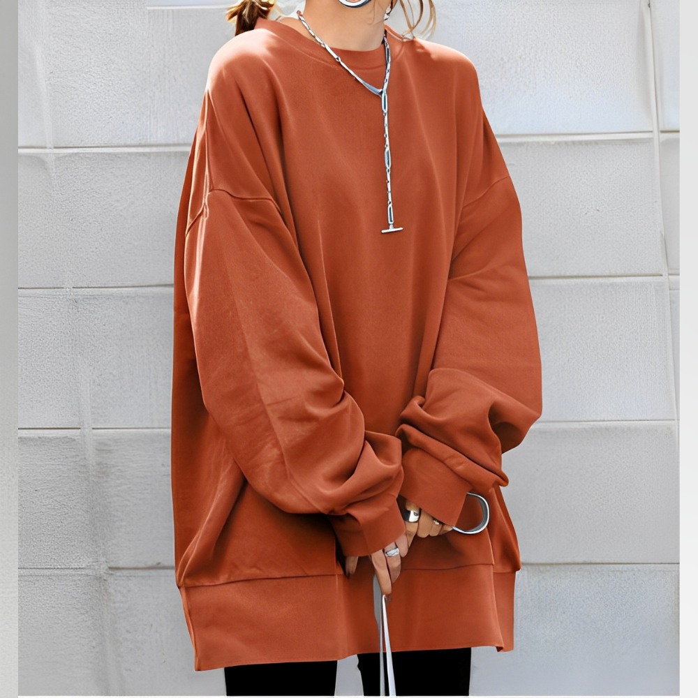 Abegail - Maglione lungo oversize per donne