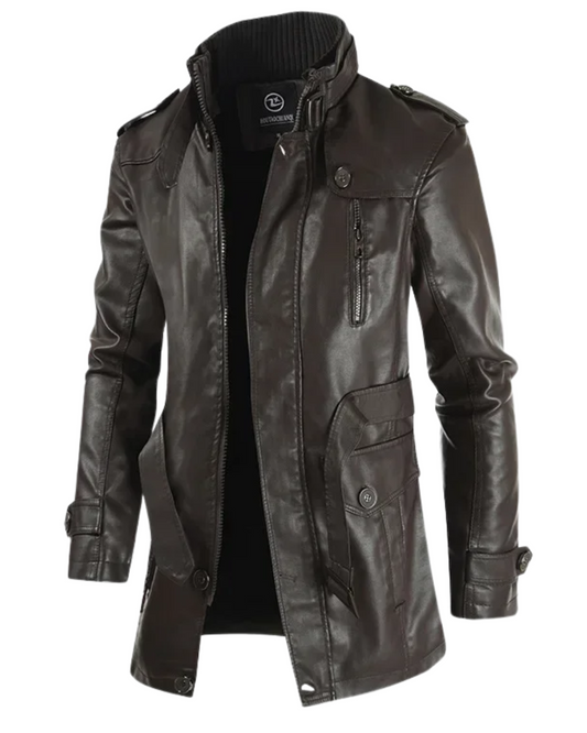 ANDRE™|GIACCA LUNGA ELEGANTE BIKER