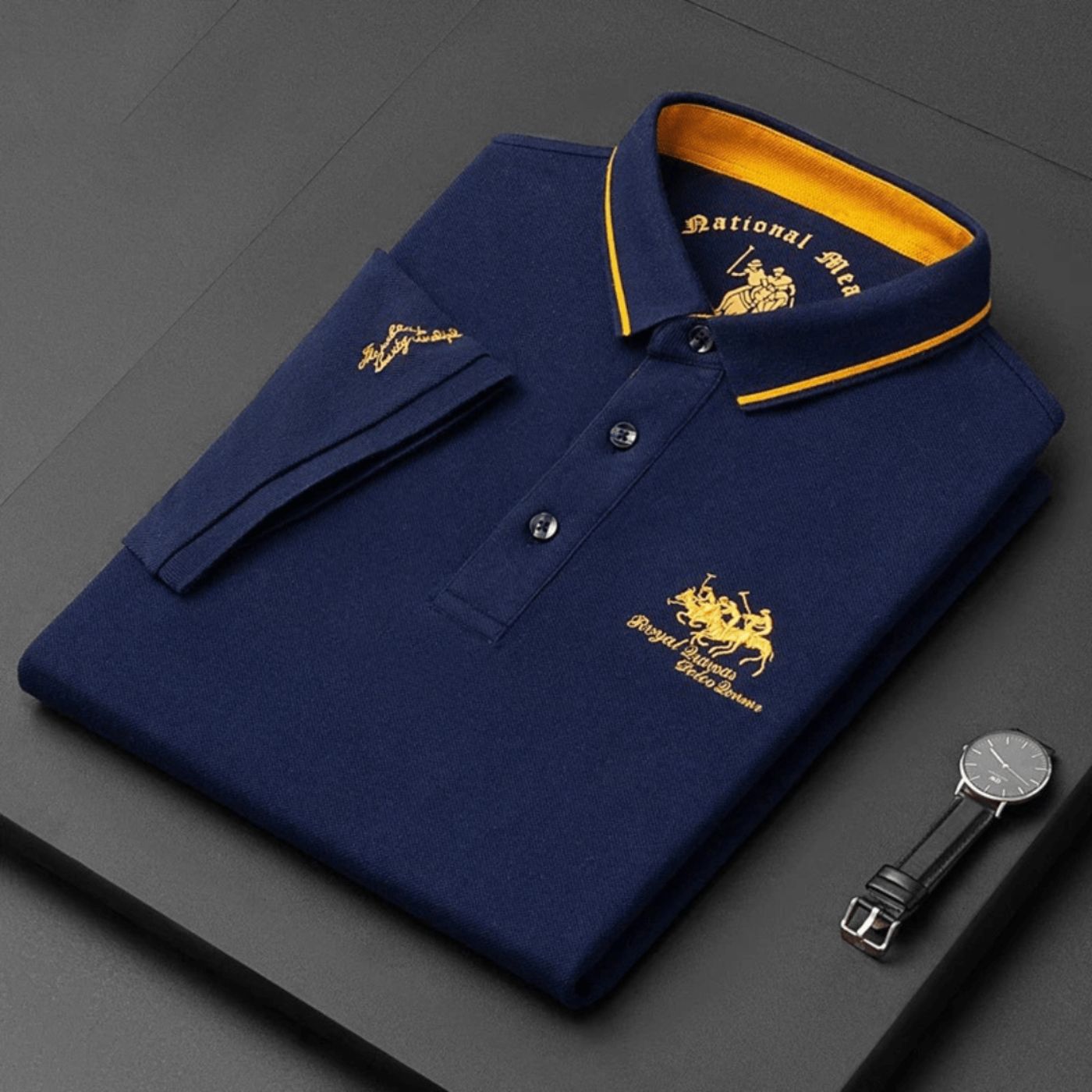 Valerio™ | Polo Uomo in Piqué con Ricamo – 1+1 in Omaggio