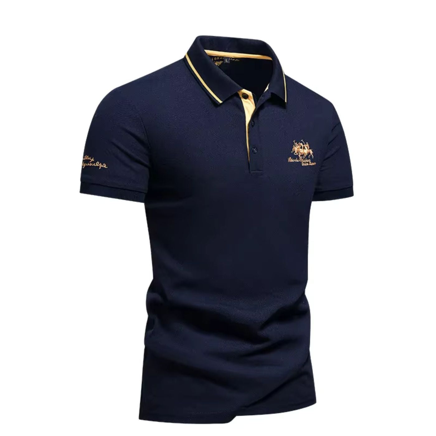 Valerio™ | Polo Uomo in Piqué con Ricamo – 1+1 in Omaggio