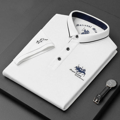Valerio™ | Polo Uomo in Piqué con Ricamo – 1+1 in Omaggio