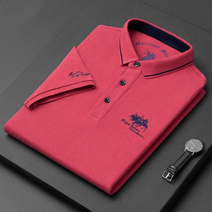 Valerio™ | Polo Uomo in Piqué con Ricamo – 1+1 in Omaggio