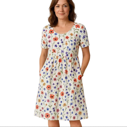 Elin – Floral Dress with Pockets and Loose Fit | Spring/Summer