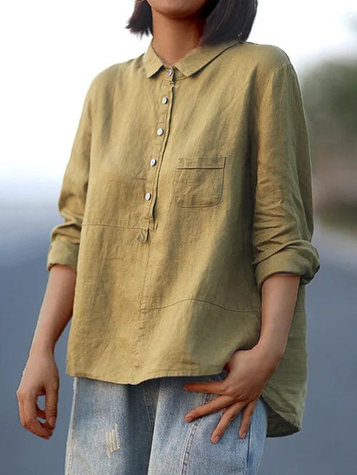 Elvie | Blusa elegante in lino per l'estate