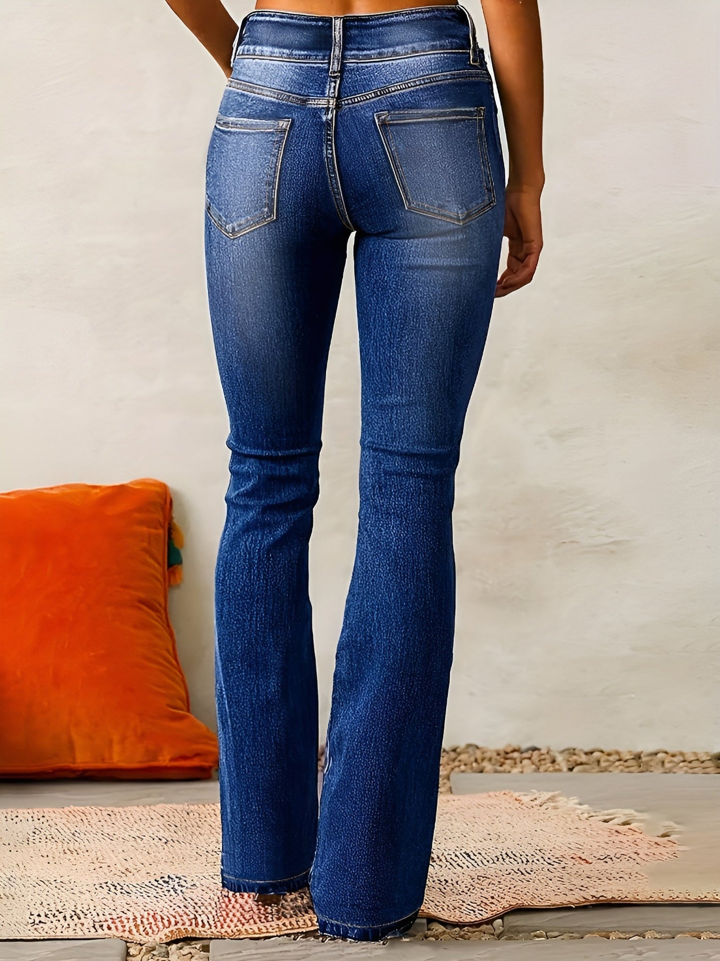 Neely - Jeans casual a vita alta per donne 