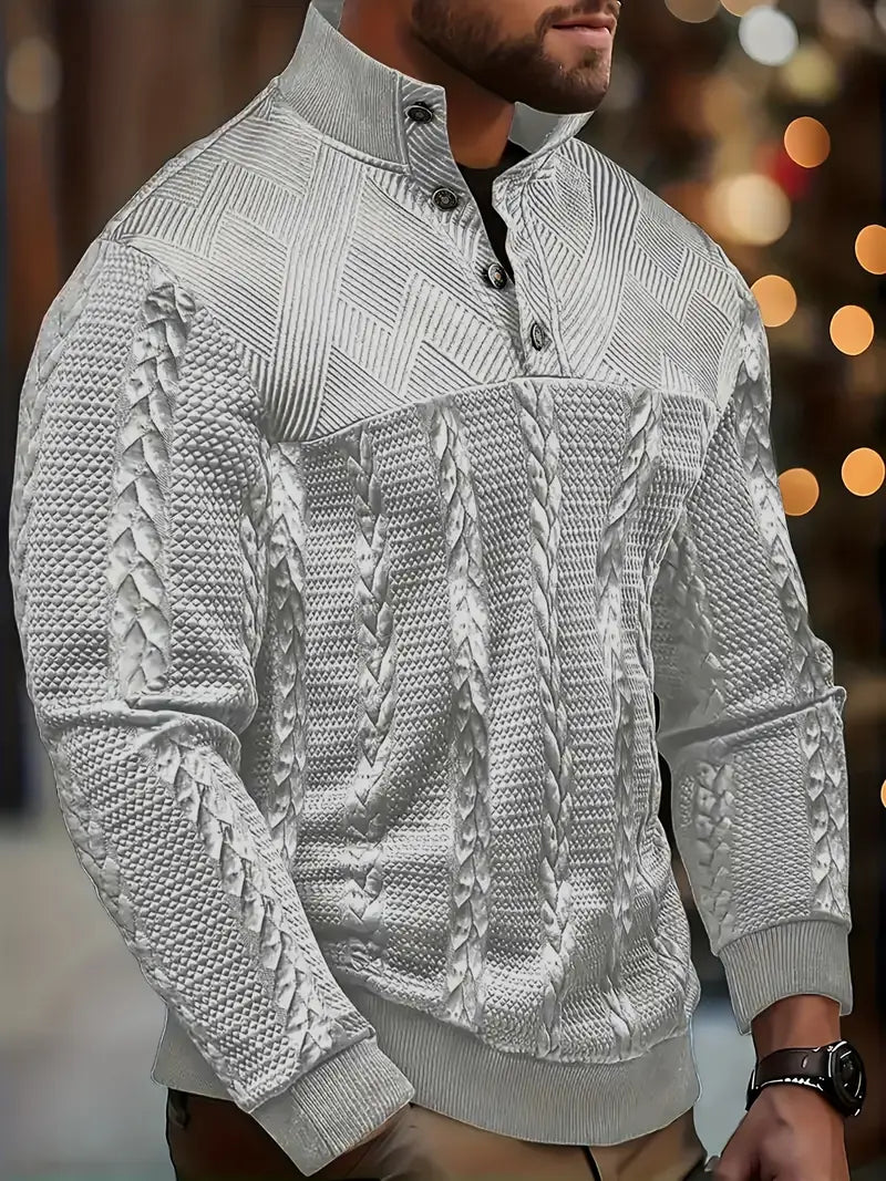 DAVIS™|MAGLIONE A RIGHE ELEGANTE