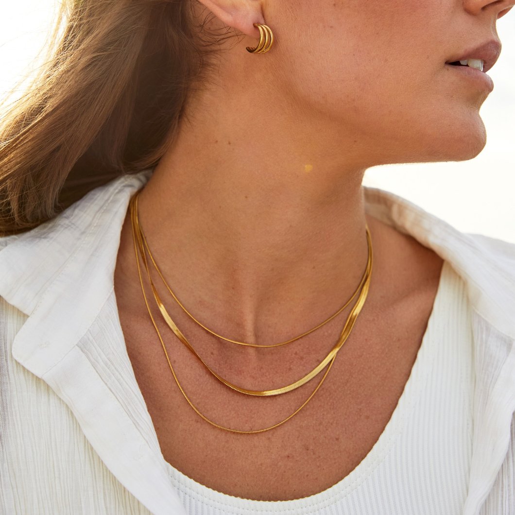 Collana d'oro a più strati