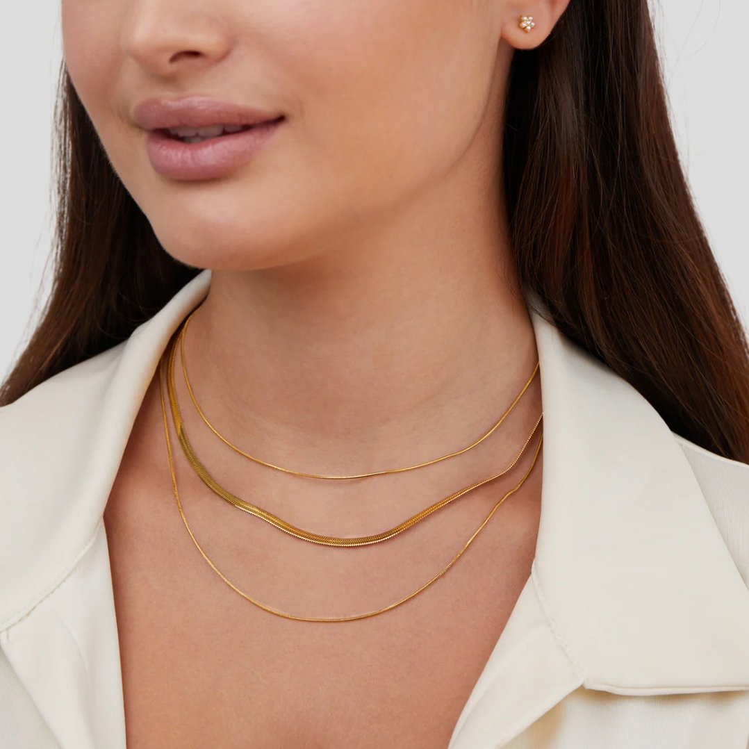 Collana d'oro a più strati