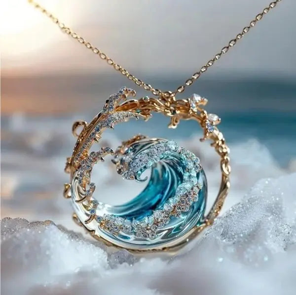 Necklace with "Ocean's Promise" pendant