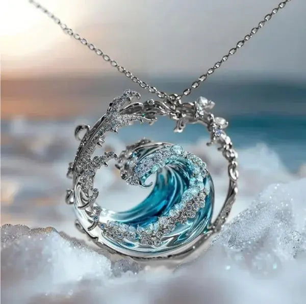 Necklace with "Ocean's Promise" pendant