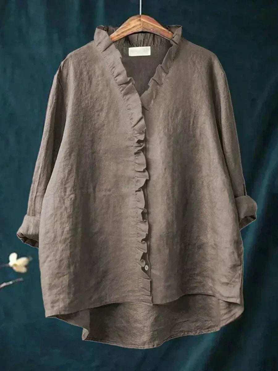 Eline | Elegante blusa estiva in lino
