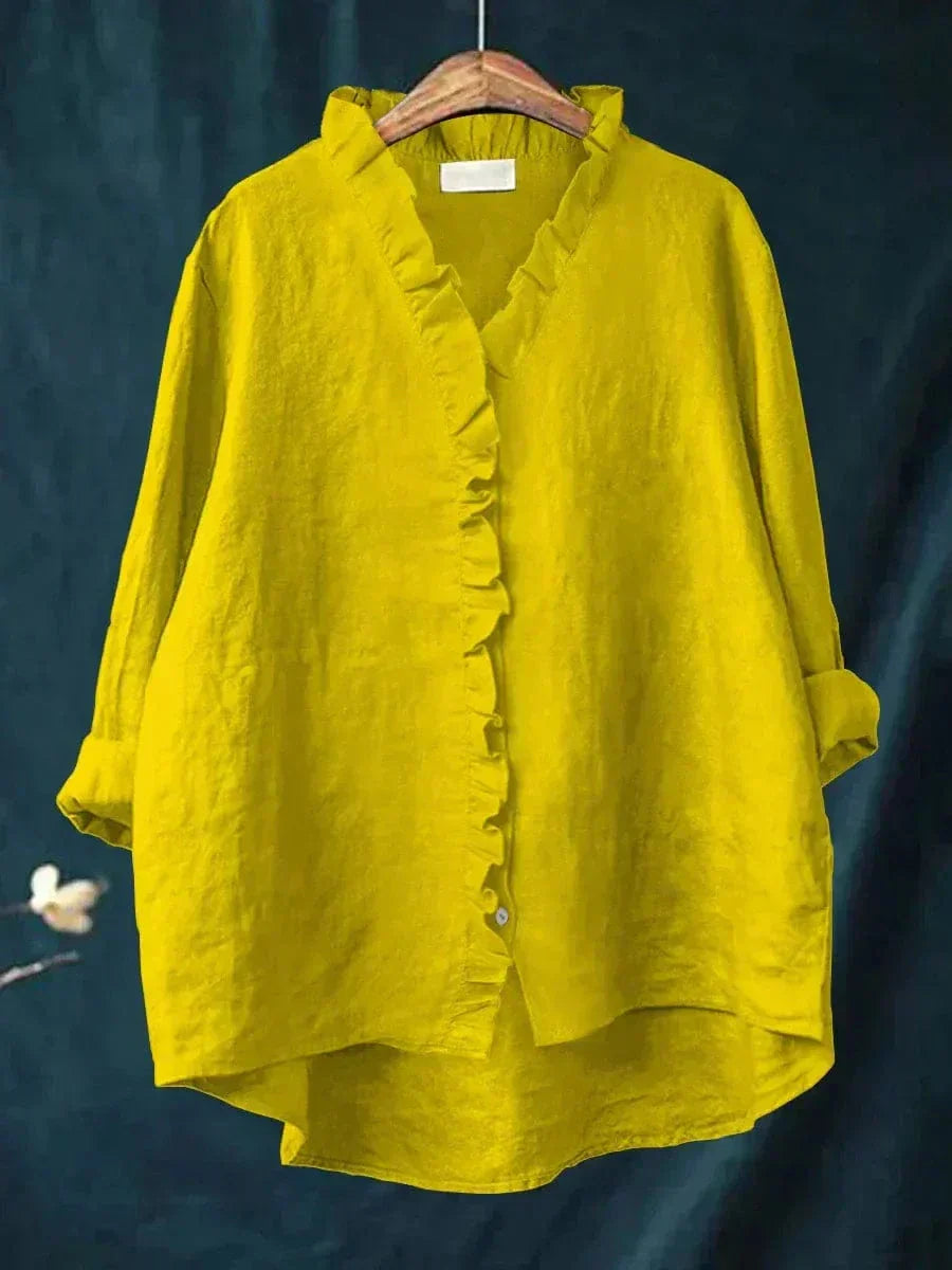 Eline | Elegante blusa estiva in lino