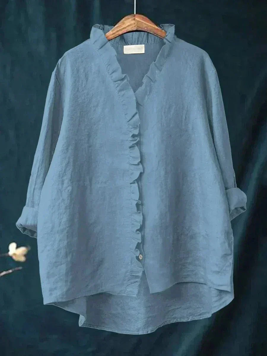 Eline | Elegante blusa estiva in lino