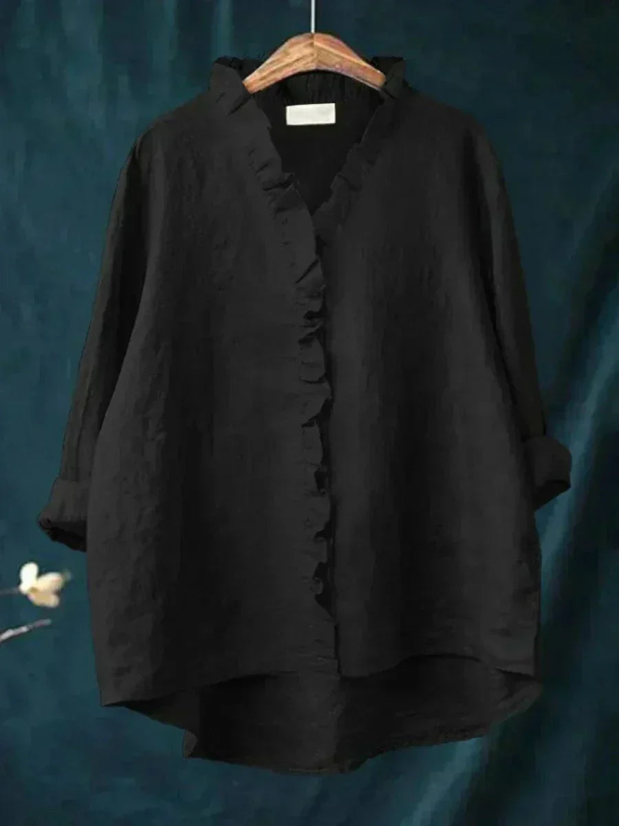 Eline | Elegante blusa estiva in lino