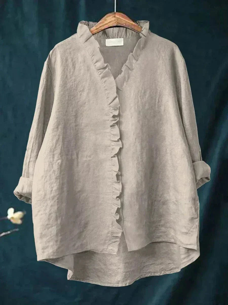 Eline | Elegante blusa estiva in lino