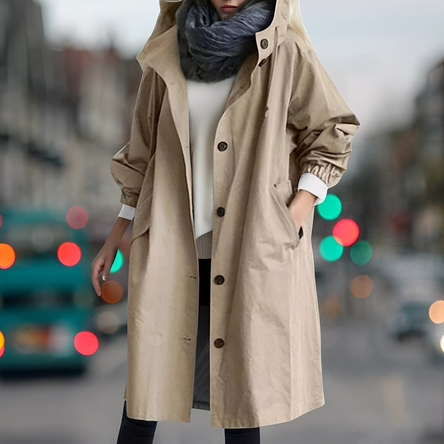 Shavonne - Elegante trench impermeabile per donne 