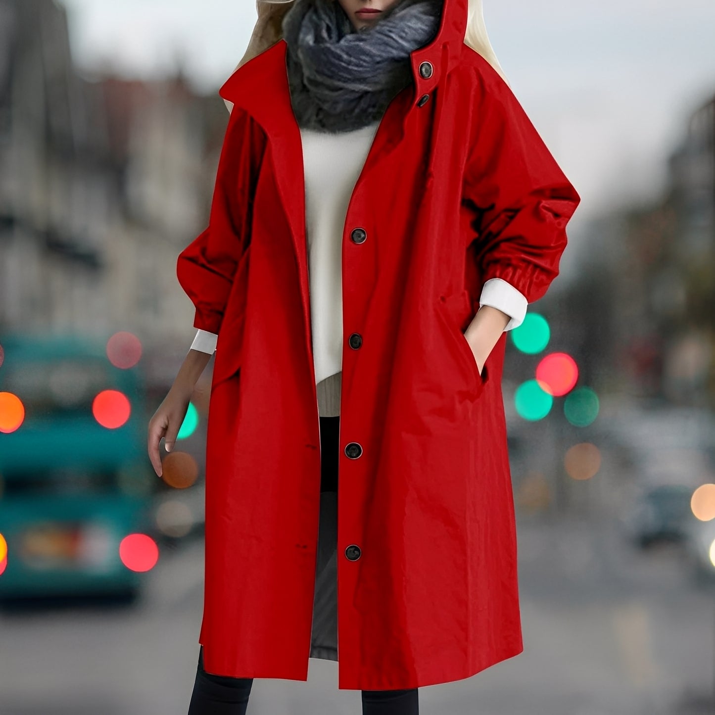 Shavonne - Elegante trench impermeabile per donne 