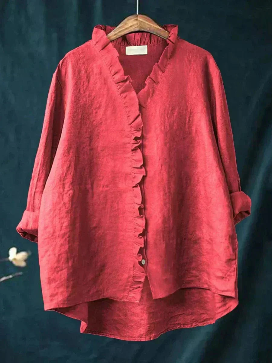 Eline | Elegante blusa estiva in lino