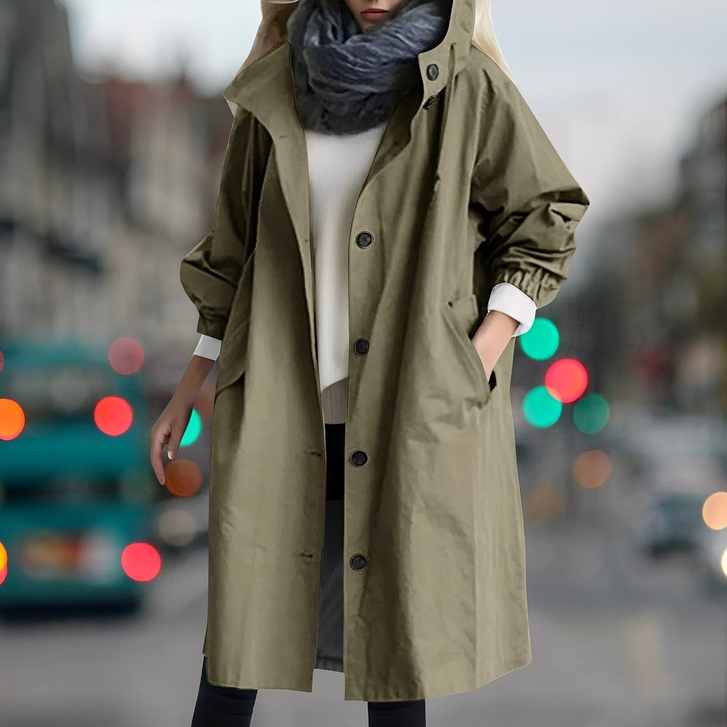 Shavonne - Elegante trench impermeabile per donne 