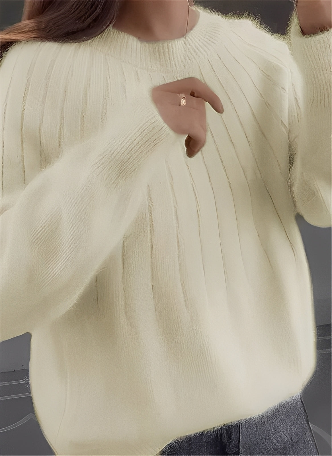 Cornelia - Maglione in cashmere da donna casual con vestibilità comoda 