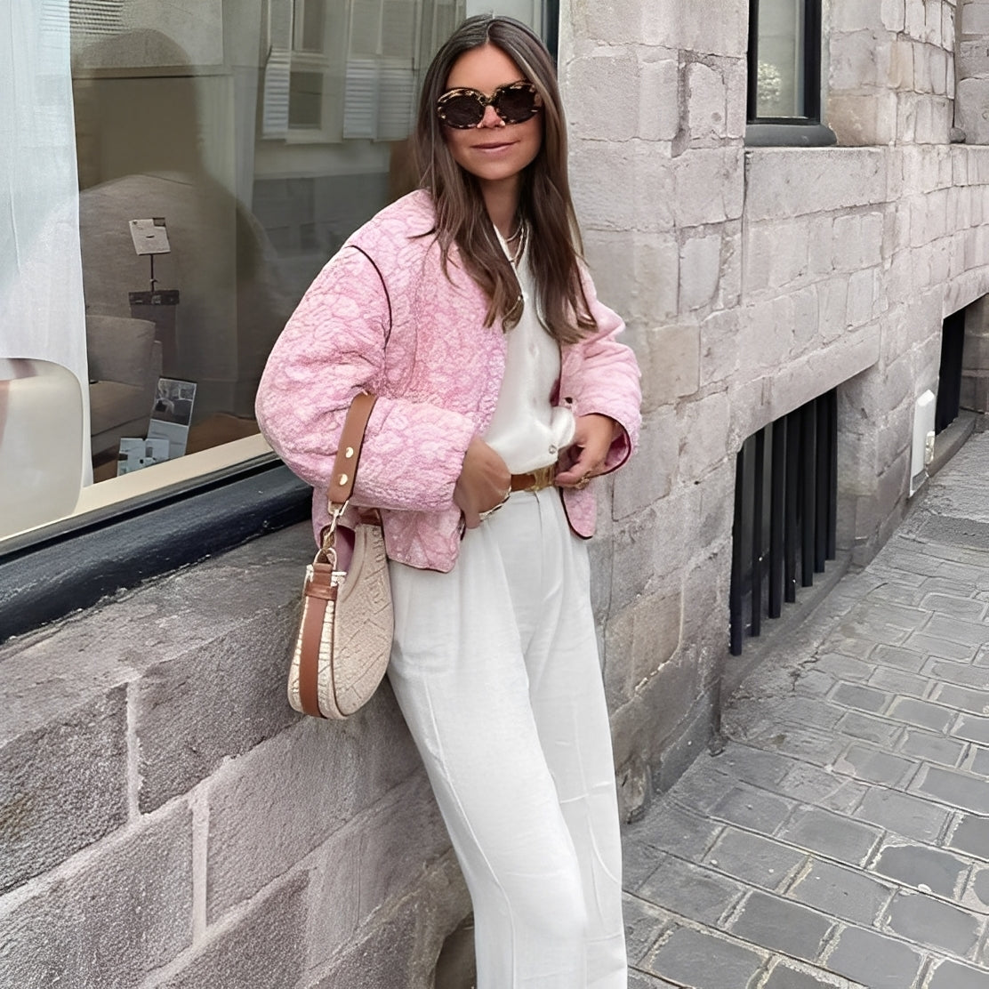 Katelyn - Giacca trapuntata patchwork casual per donne 