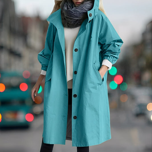 Shavonne - Elegante impermeabile trench coat per donne