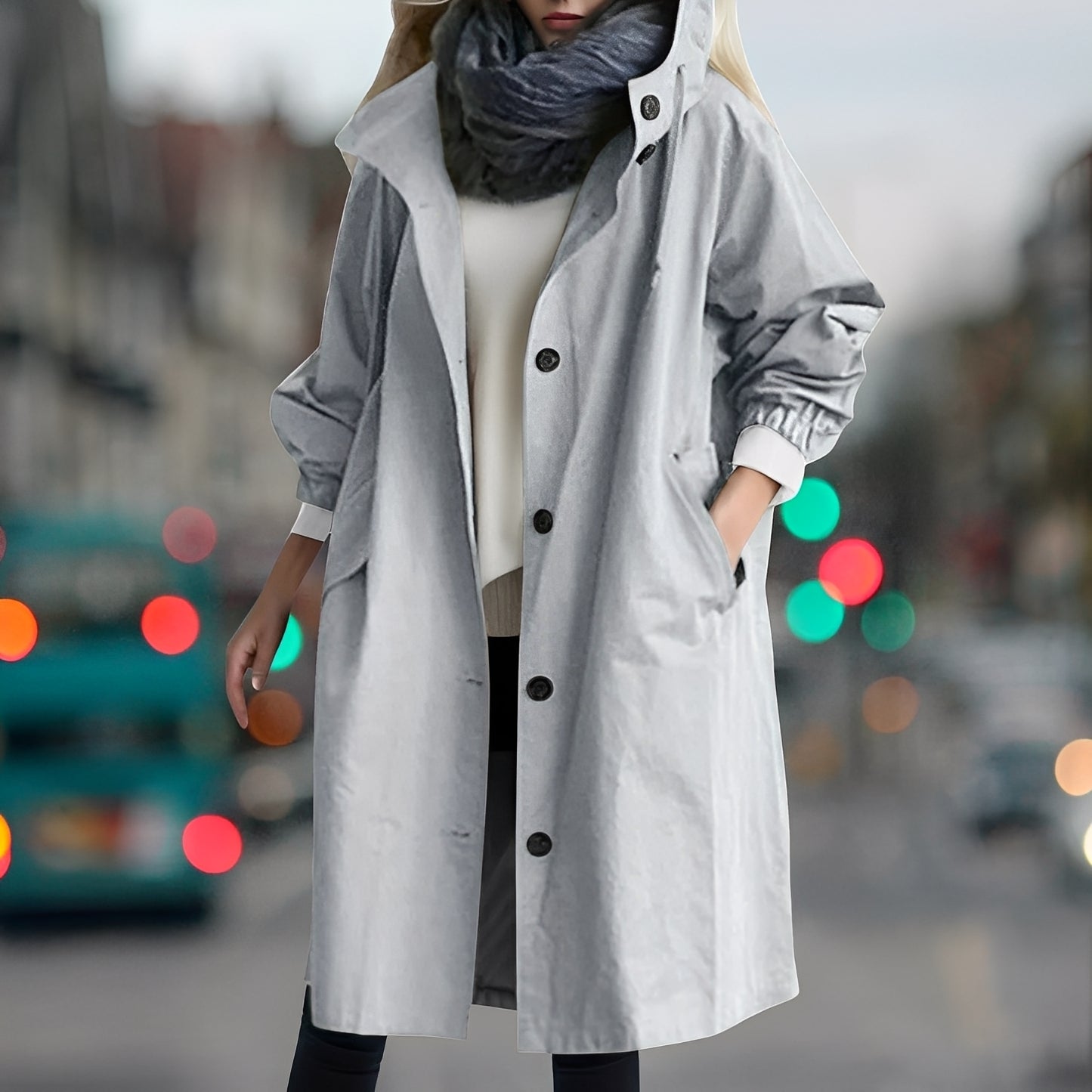 Shavonne - Elegante trench impermeabile per donne 