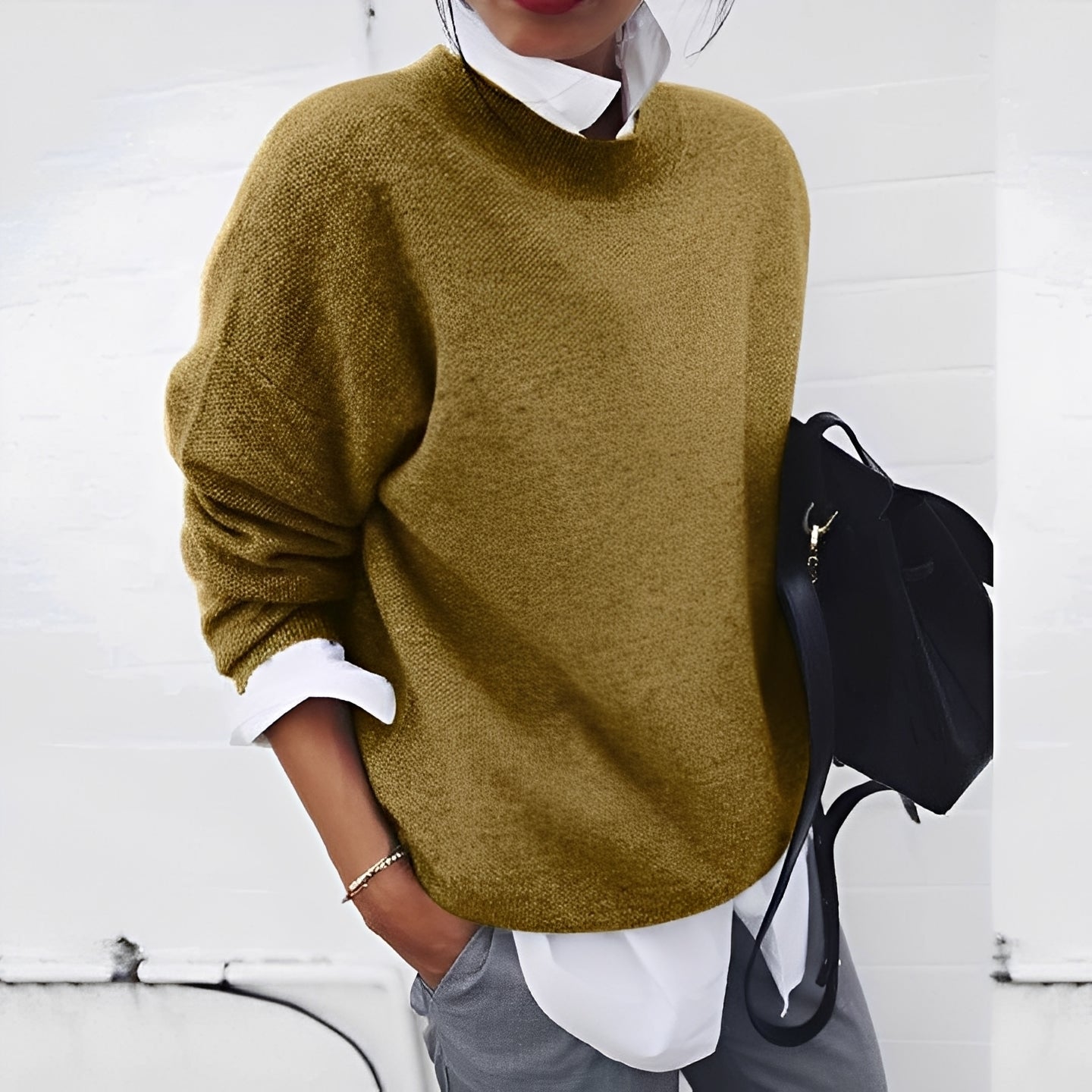 Zinnia - Elegante maglione caldo di cashmere per le donne 