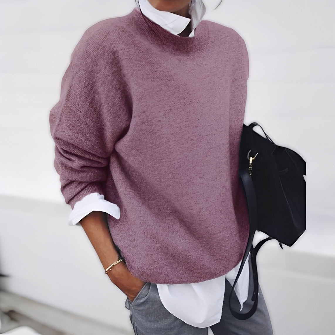 Zinnia - Elegante maglione caldo di cashmere per le donne 