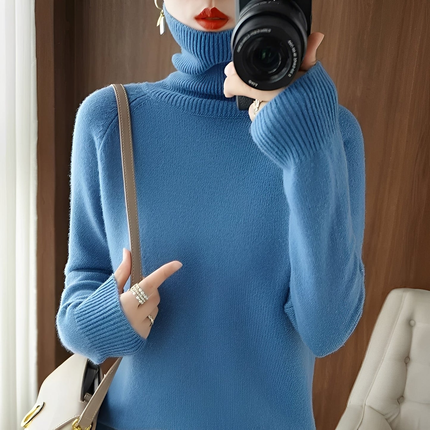 Ulyssa - Elegante dolcevita in cashmere per donne