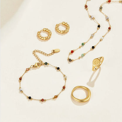 Minimal Necklace with Stone