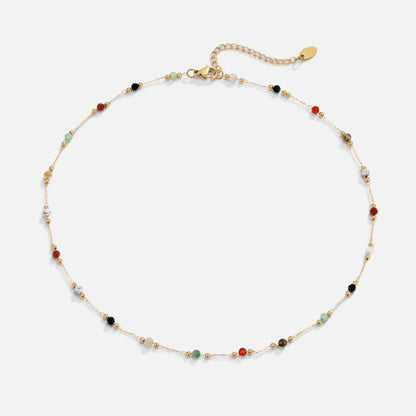 Minimal Necklace with Stone