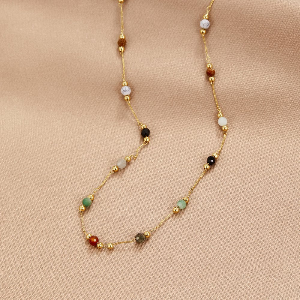 Minimal Necklace with Stone