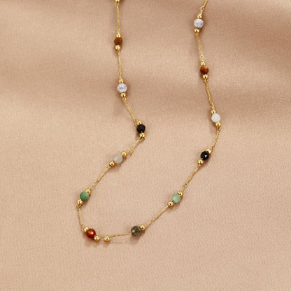 Minimal Necklace with Stone