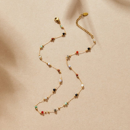Minimal Necklace with Stone