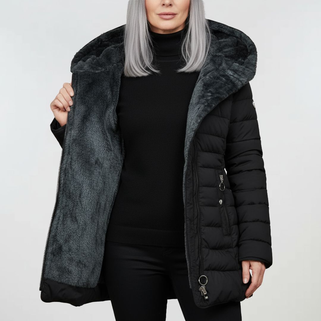 Alessina™ | Cappotto imbottito impermeabile con cappuccio