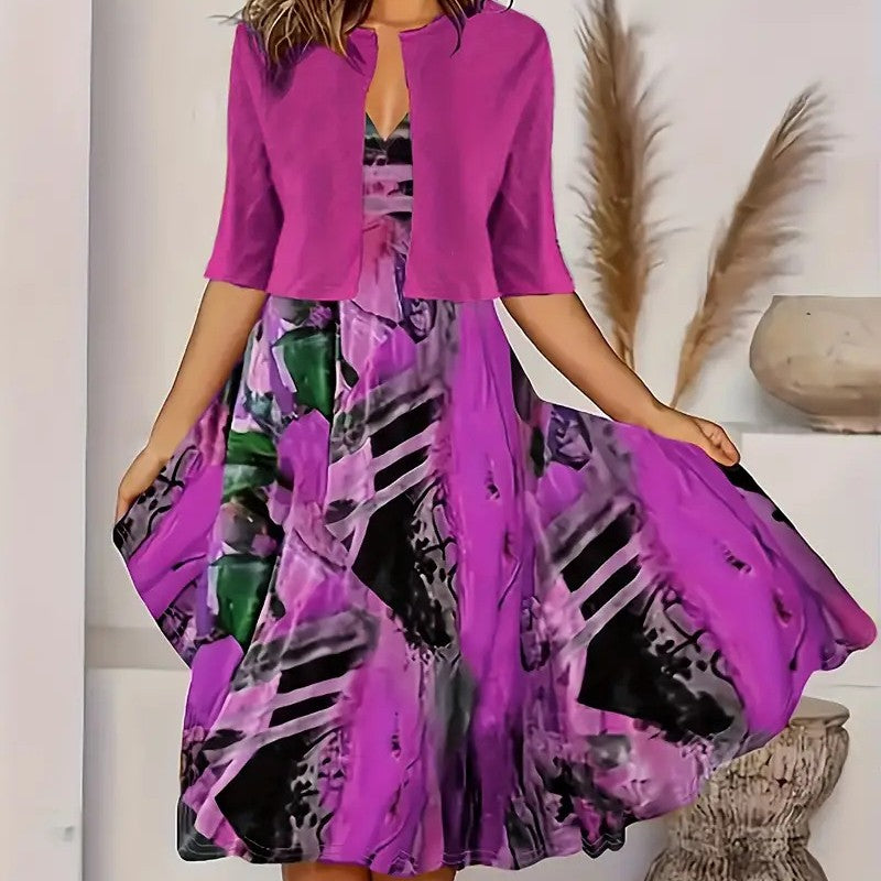 JACQUELINE TRENDY SET ✨ WITH FREE SHRUG