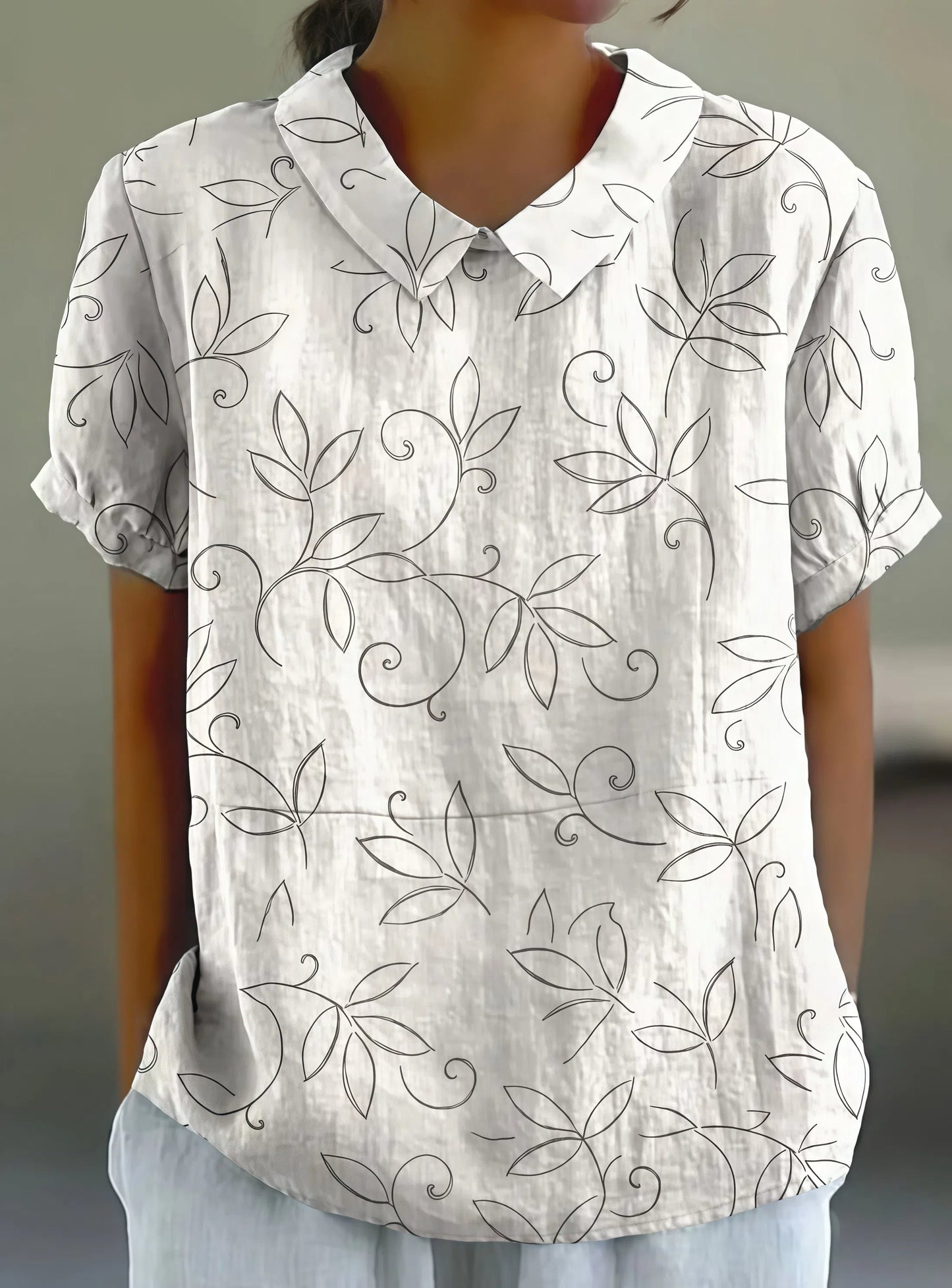 Alejandra - Camicia casual con motivo floreale